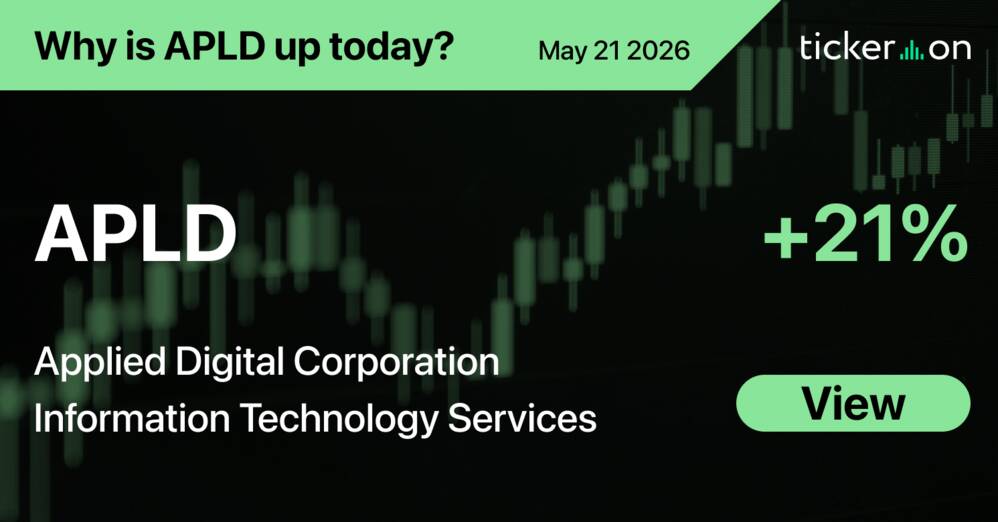 Why Is Applied Digital Corporation (APLD) Stock Up +21% Today?