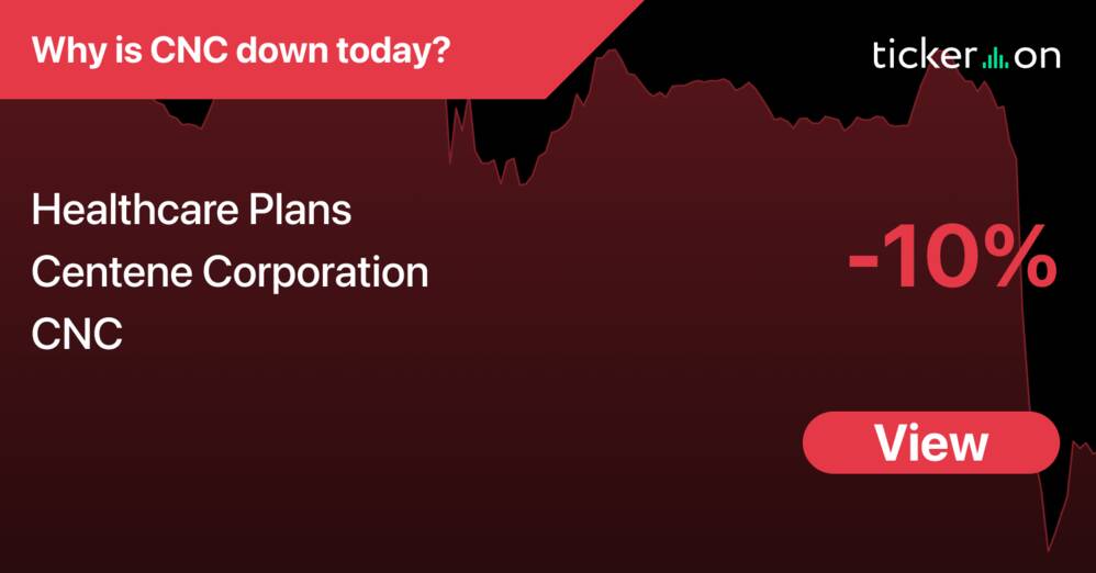 Why Is Centene Corporation (CNC) Stock Down -10% Today?