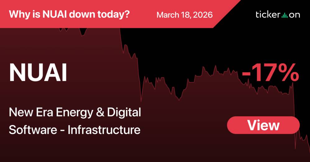 Why Is New Era Energy & Digital (NUAI) Stock Down -17% Today?