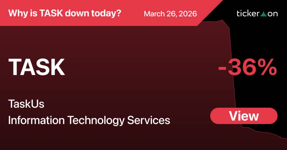 Why Is TaskUs (TASK) Stock Down -36% Today?