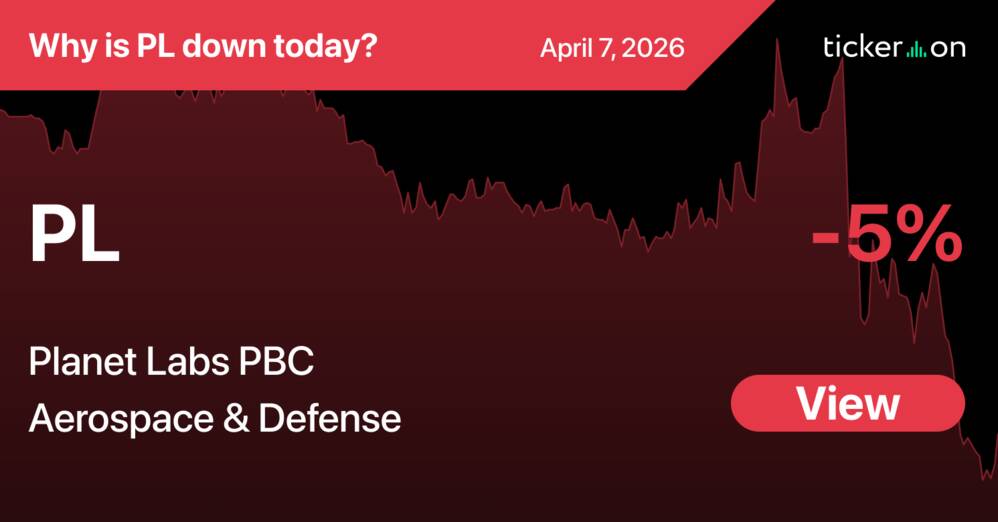 Why Is Planet Labs PBC (PL) Stock Down -5% Today?