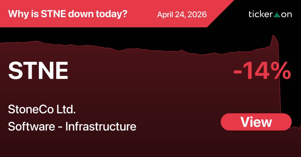 Stoneco Why Is StoneCo Ltd. (STNE) Stock Down -14% Today?