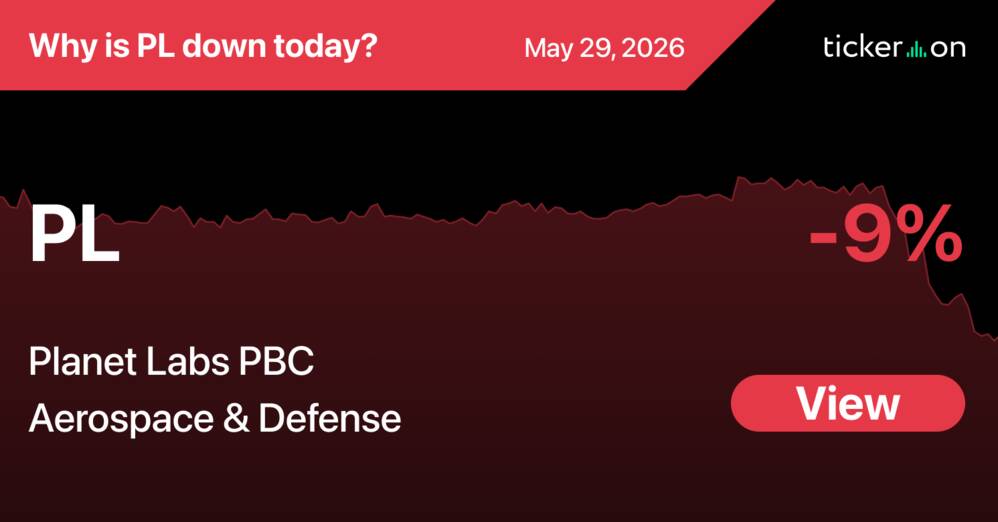 Pbc Today Why Is Planet Labs PBC (PL) Stock Down -9% Today?