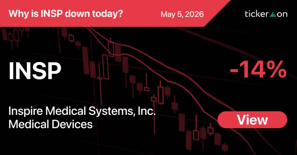 Why Is Inspire Medical Systems, Inc. (INSP) Stock Down -14% Today?