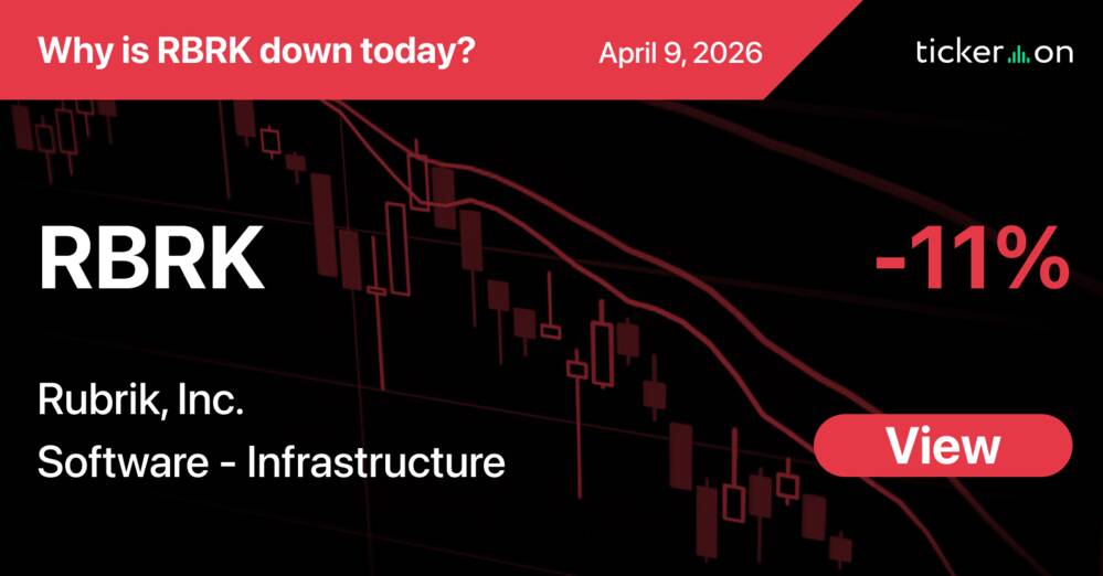 Why Is Rubrik, Inc. (RBRK) Stock Down -11% Today?