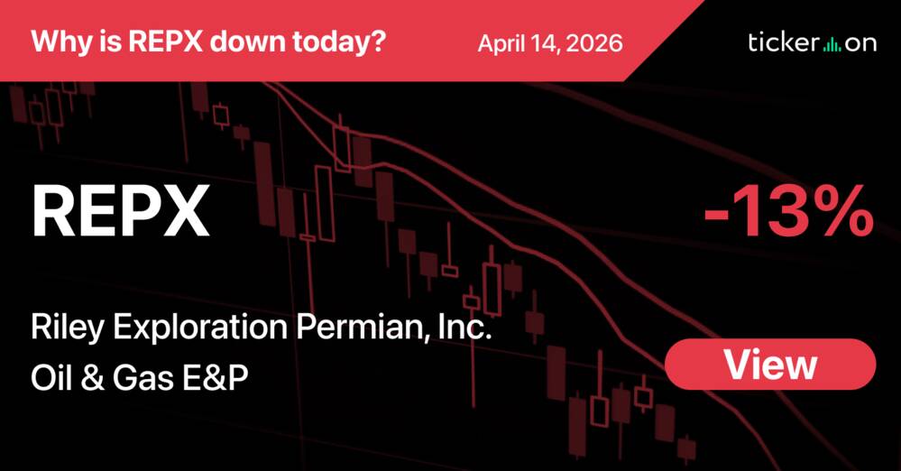 Why Is Riley Exploration Permian, Inc. (REPX) Stock Down -13% Today?