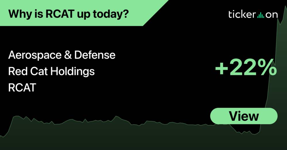 Why Did Red Cat Holdings (RCAT) Stock Move Up +22.02% Today?