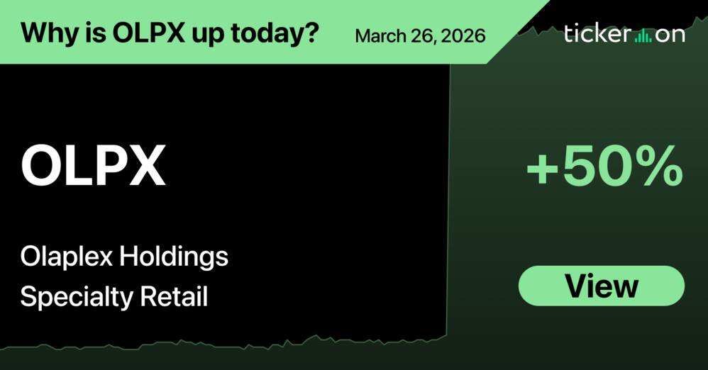 Why Is Olaplex Holdings (OLPX) Stock Up +50% Today?
