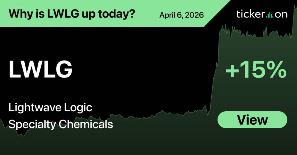Why Is Lightwave Logic (LWLG) Stock Up +15% Today?