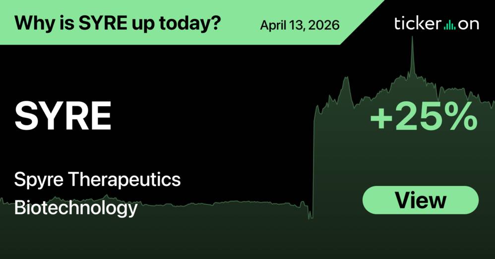 Why Is Spyre Therapeutics (SYRE) Stock Up +25% Today?