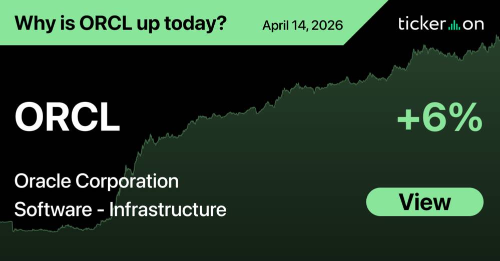 Why Is Oracle Corporation (ORCL) Stock Up +6% Today?