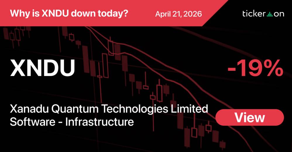 Why Is Xanadu Quantum Technologies (XNDU) Stock Down -19% Today?